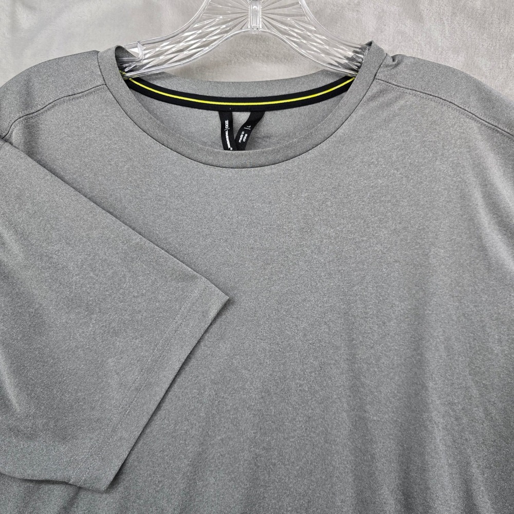 Truewerk EDO T-Shirt Mens Large Grey Performance Workwear Short Sleeve Tee